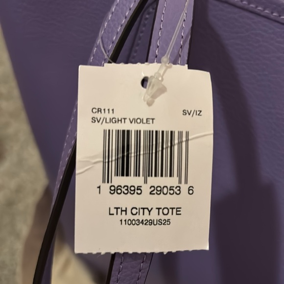 Coach Light Violet Tote Bag, NWT! - Picture 9 of 9